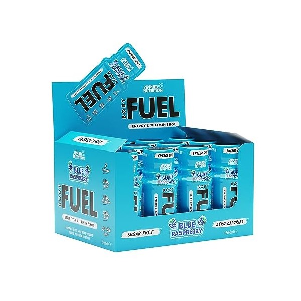 Applied Nutrition Bodyfuel Energy Shots, Blue Raspberry - 12 x 60 ml.