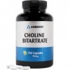 Ambervit Choline à haute dose 700 mg 150 gélules 5 mois Fonction hépatique, métabolisme lipidique, mémoire et fonctions céréb