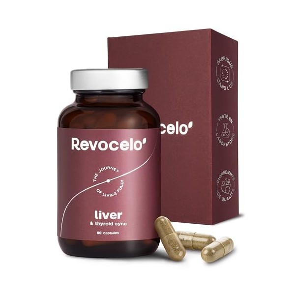 Revocelo Liver & Thyroid Sync - Formule au TUDCA pour l’équilibre du foie et de la thyroïde, 60 gélules