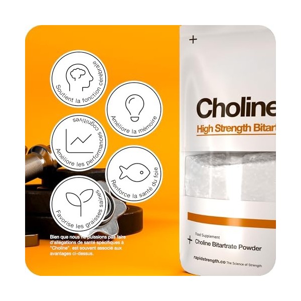 Bitartrate de choline en poudre - Améliorer la fonction cognitive | Améliorer lattention et la concentration | Promouvoir la
