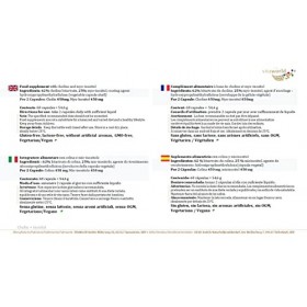 Pack de 3 Vita World Choline 450 mg + Myo-Inositol 450 mg 3 x 60 Capsule Bitartrate de Choline Vegan Made in Germany