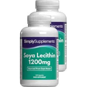 Lécithine 1200mg | Gélules Haute Pureté | 240 Gélules - 2 Mois d’Approvisionnement | Fabriqué au Royaume-Uni | Source Essenti