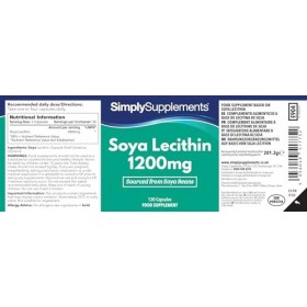 Lécithine 1200mg | Gélules Haute Pureté | 240 Gélules - 2 Mois d’Approvisionnement | Fabriqué au Royaume-Uni | Source Essenti