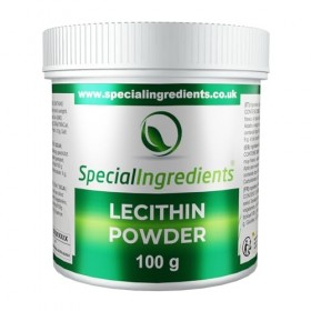 Poudre de Lécithine 100 g de qualité supérieure sans OGM étiquettes et instructions en allemand Lécithine