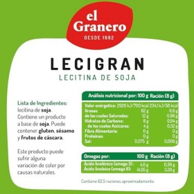 ELGRANERO LECITINA DE SOJA bolsa 500gr. – peut être utilisé régulièrement selon les besoins individuels, soin conçu pour une 