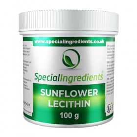 Special Ingredients Lécithine de Tournesol en poudre 100g - Sunflower Lecithin - Émulsifiant, améliorant & épaississant - Con