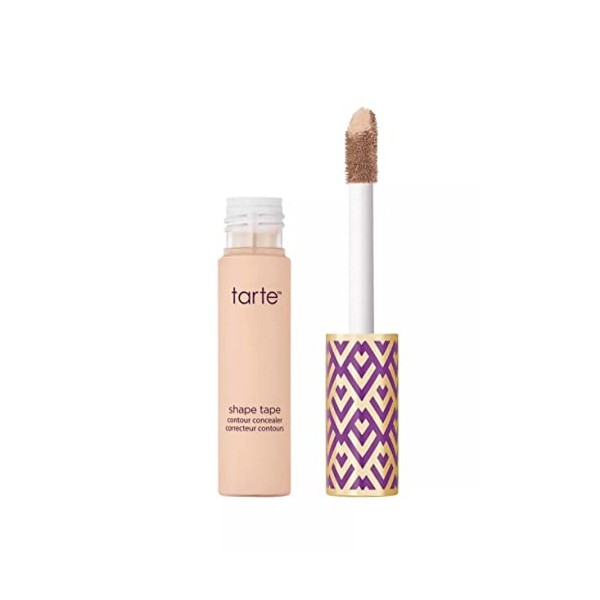 Tarte Shape Tape Contour Correcteur de teint Sable moyen 34S Peau moyenne avec des nuances jaunes Anti-cernes / Correcteurs