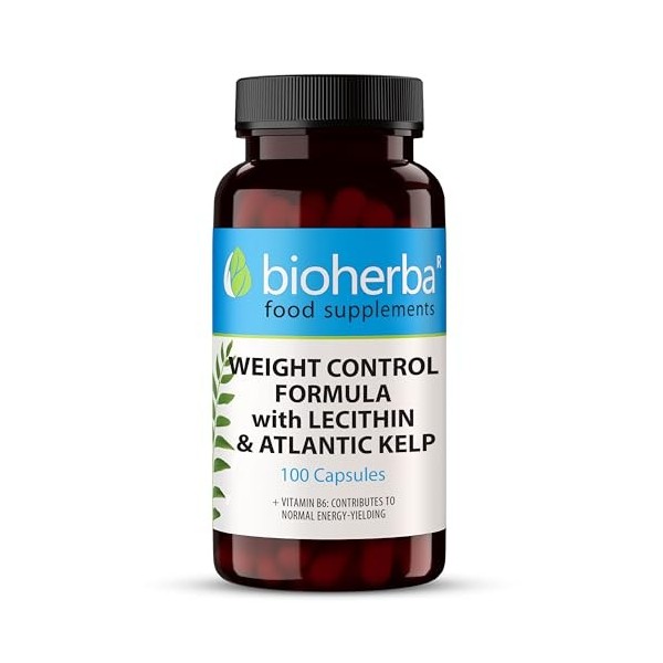 Lécithine – 100 Gélules | Avec luzerne, varech, vinaigre de cidre et vitamine B6 – par BIOHERBA