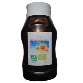 LECITHINE DE TOURNESOL "BIO" LIQUIDE EN FLACON DE 460 G, PORT GRATUIT ORGANIC SUNFLOWER LECITHIN LIQUID SQUEEZER 460 G