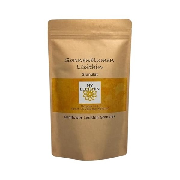 Granulés de lécithine de tournesol | Fabriqué en Allemagne | Végétalien | Sans OGM | Sans allergènes 1000 g 