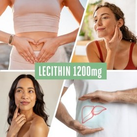 Vitabay Lecithin vegan 200 mg/120 softgels • Gélules de lécithine optimisée avec de la vitamine E, activée et micronisée
