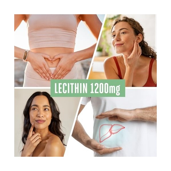Vitabay Lecithin vegan 200 mg/120 softgels • Gélules de lécithine optimisée avec de la vitamine E, activée et micronisée