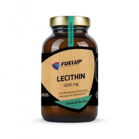 Fuelup Lécithine 1200 mg - 90 gélules - Supplément de lécithine de soja sans OGM - Soutient la fonction de la membrane cellul...