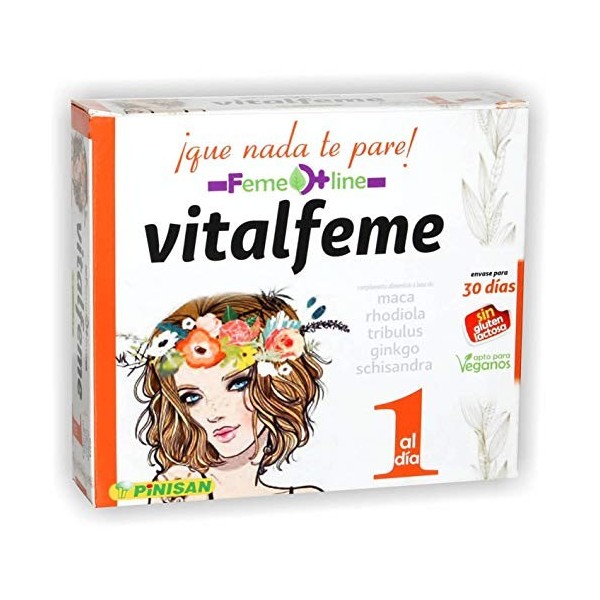 PINISAN VITALFEME 30cap. – complément alimentaire sous forme de gélules, à prendre régulièrement selon la dose conseillée, bo