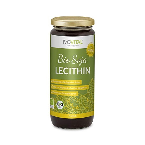IVOVITAL® Lécithine de soja biologique pressage écologique 275 ml Lécithine