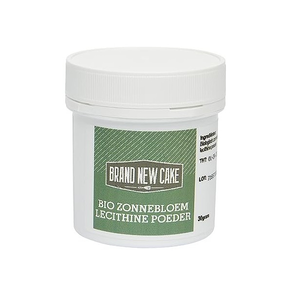 BrandNewCake® Lécithine de Tournesol Bio en Poudre 30g - Stabilisateur et Émulsifiant Naturel