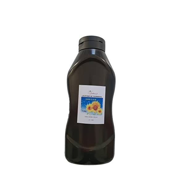 LECITHINE DE TOURNESOL CONVENTIONNELLE LIQUIDE EN FLACON DE 1 KG, PORT GRATUIT CONVENTIONNAL SUNFLOWER LECITHIN LIQUID SQUEEZ