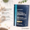 Calcium Vitamine D | 800 mg avec 200 UI de D3 | 120 comprimés à Mâcher Véganes | Source de Calcium et de Vitamie D3 | di Horb