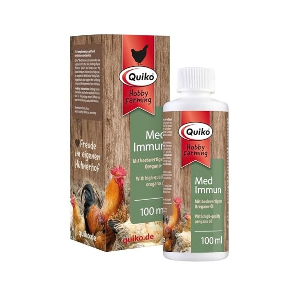 Quiko Hobby Farming Calcium Concentré 1000ml - pour Poules, cailles & volailles - Apport Optimal de calcaire - Idéal pour la ...