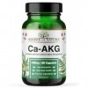 Source of Nature® | 500 mg Ca-AKG | 60 Capsules | Calcium Alpha-Cétoglutarate CaAKG Premium | 1000mg Ca AKG par dose | Sans