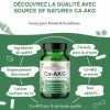 Source of Nature® | 500 mg Ca-AKG | 60 Capsules | Calcium Alpha-Cétoglutarate CaAKG Premium | 1000mg Ca AKG par dose | Sans