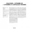 Bulk Capsules de calcium, de vitamine D3 et de vitamine K1, 1000 mg, paquet de 90, lemballage peut varier