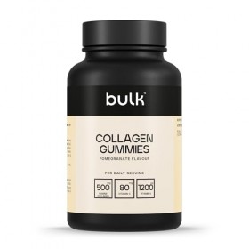 Bulk Gummies de Collagène, 500mg, Grenade, Gummies bien-être quotidiens, 60 Gummies