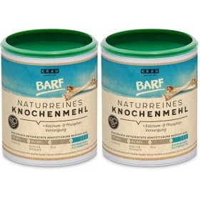 GRAU - l’Original - Farine d’os de bœuf 100% Naturelle, Calcium Naturel pour la Formation des os et Les articulations, Pack d...