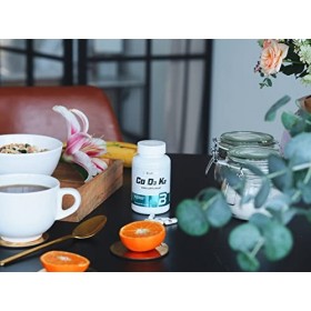 BioTechUSA Ca-D3-K2, Capsule de complément alimentaire contenant du calcium, avec des vitamines et des minéraux, 90 capsules