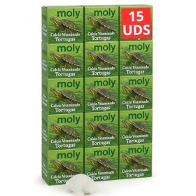 MOLY Lot de 15 comprimés de carbure de calcium dissoluble pour tortues deau | Renforce la carapace et neutralise le pH