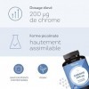Chrome 200 µg – Picolinate de chrome hautement dosé – 180 comprimés vegan 6 mois de cure – Maintien d’une glycémie normale 