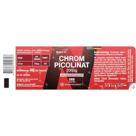 Picolinate de chrome 200 μg - 365 comprimés - *taux de glycémie normal - hautement dosé - 100% végétalien – Fabrication et co