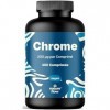 Chrome Complément Alimentaire - 400 Comprimés - Picolinate de Chrome Vegan - Produit en Allemagne - Chromium Picolinate - Tes