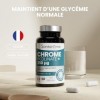 Santarome - Chrome Picolinate+ 250 µg – Maintien d’une Glycémie Normale – Métabolisme des Nutriments – Avec Vitamines C, B3 &