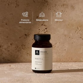 A-LAB Chrome Liposomal 250 µg - Régule La Glycémie, Coupe Faim - Avec Taurine, Vitamine D3 et B3 - Assimilation Renforcée - 6