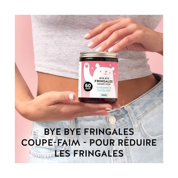 Bye Bye Fringales Coupe-Faim – Avec du Chrome et de la Choline – Pour maintenir une glycémie normale – 60 unités 1 mois – S
