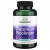 Swanson, Chromium Picolinate Picolinate de Chrome , 200mcg, Hautement Dosé, 200 Capsules, Sans Soja, Sans Gluten, Sans OGM