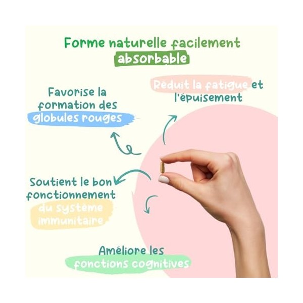 Double Fer : Bisglycinate + Végétal Arbre à Curry Bio - 60 Gélules Vegan 2 mois - Fatigue, Globules Rouges, Immunité, ave