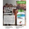 Fer avec 40mg de vitamine C naturelle - 365 comprimés - Haute Biodisponibilité grâce au Complexe Chélaté Bisglycinate de Fer