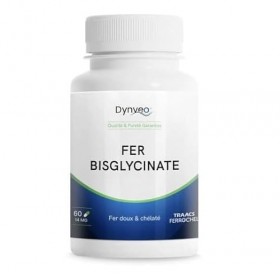 Fer Bisglycinate 14 mg - Fatigue, Immunité, Oxygénation - Forme chélatée ultra assimilable TRAACS® Albion - Haute tolérance d