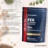 Fer Complément Alimentaire 14mg et Vitamine C 80mg | 180 Comprimés Végan à Croquer | Haute Absorption Fer et Vitamine C | Hau
