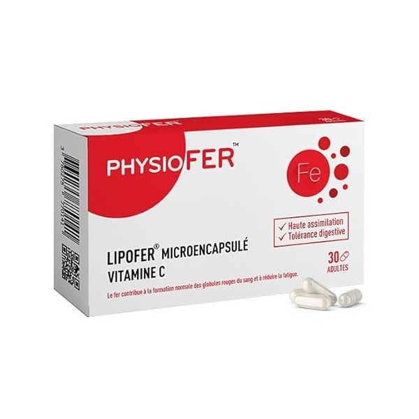 Physiofer Gélules - Complément Alimentaire - 30 gélules