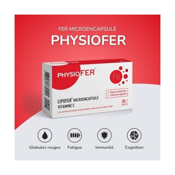 Physiofer Gélules - Complément Alimentaire - 30 gélules
