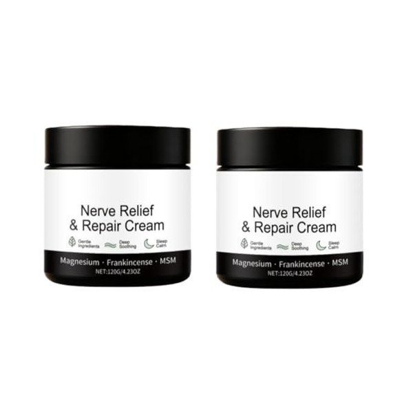 Lotion au magnésium pour la neuropathie,Crème naturelle pour la neuropathie,pour une détente quotidienne, une hydratation de ...