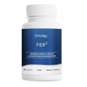 Complexe Fer Vitamine C - Système Immunitaire, Fatigue - Fer Bisglycinate, Lactoferrine, Vitamine C - Forme naturelle - Haute