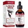 JSBNQRMZ Fer Liquide pour Chien - Complément Alimentaire Contre lAnémie et la Fatigue - Complexe de Fer Polysaccharidé Haute