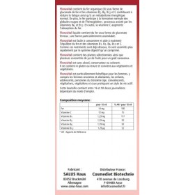 Salus Floravital® Fer + Plantes - Formule Liquide Anti-Fatigue Riche en Fer - Sans Levure ni Gluten - Enrichi en Vitamine C p