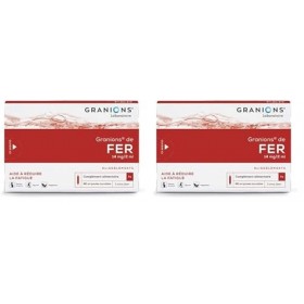 GRANIONS DE FER - 30 ampoules Lot de 2 Fer