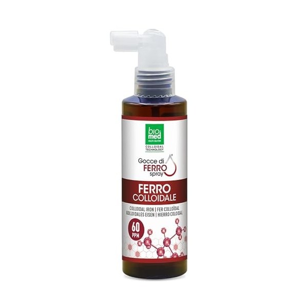 Biomed Nano Gouttes de fer collectif 20 ppm en spray 100 ml