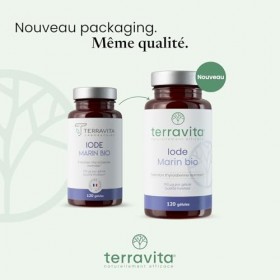 IODE Marin BIO | 150 µg par Gélule | Qualité PureSea® Macro-algue Naturelle | Soutien de la Thyroïde | 120 Gélules Vegan | 4 